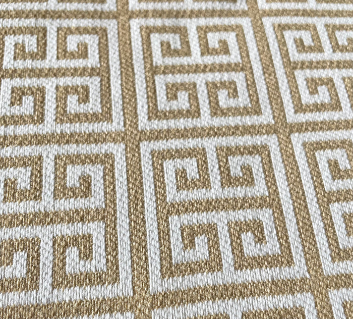 Venetian: Greek Key Performance Upholstery Fabric by the Yard - Annabel Bleu