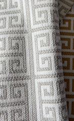 Venetian: Greek Key Performance Upholstery Fabric by the Yard - Annabel Bleu