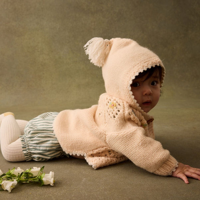 Louise Misha Iona Baby Cape Knit Blush