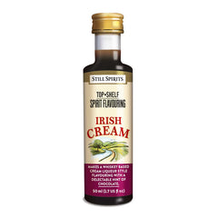 Bottle of Still Spirits Top Shelf Irish Cream Flavoring.