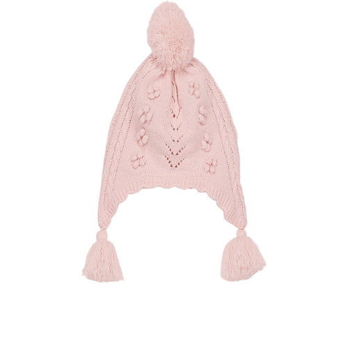 Louise Misha Isolina Beanie Knitted Blush