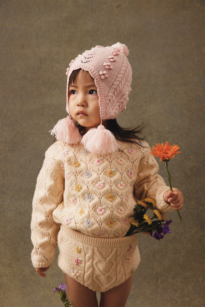 Isolina Beanie Knitted Blush
