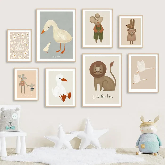 Journey of Wonder: Cute Animals Exploring the World Nursery