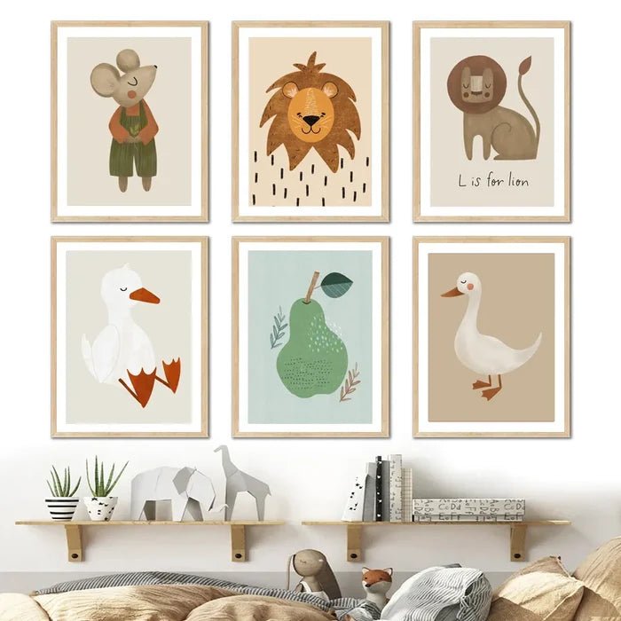 Journey of Wonder: Cute Animals Exploring the World Nursery