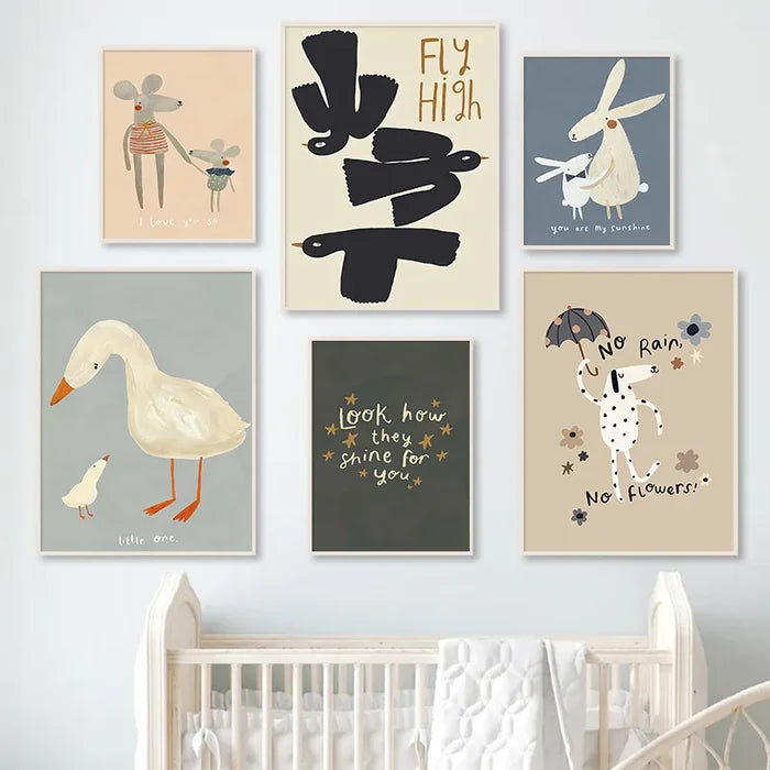 Journey of Wonder: Cute Animals Exploring the World Nursery