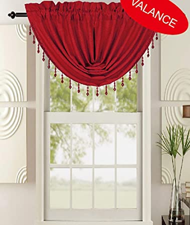 Leah Textured Waterfall Valance