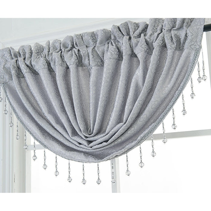 Leah Textured Waterfall Valance