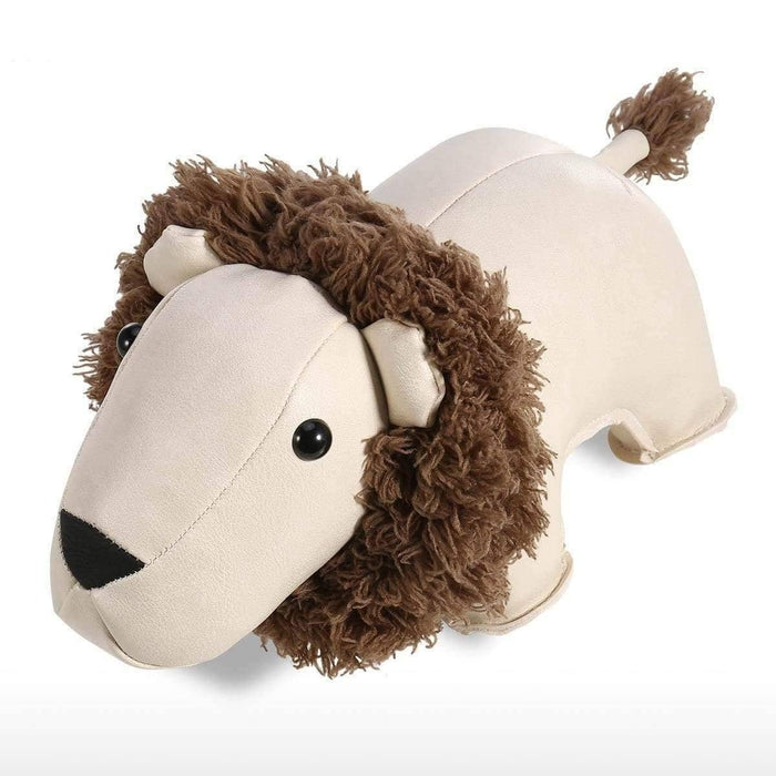 Leather Lion Floor Door Stopper