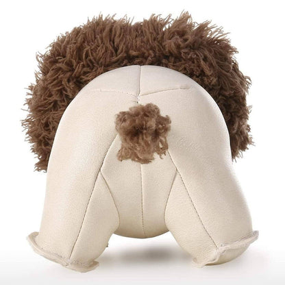 Leather Lion Floor Door Stopper