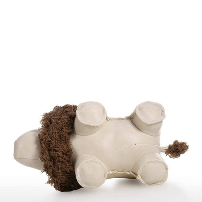 Leather Lion Floor Door Stopper