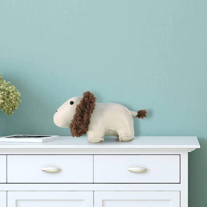 Leather Lion Floor Door Stopper