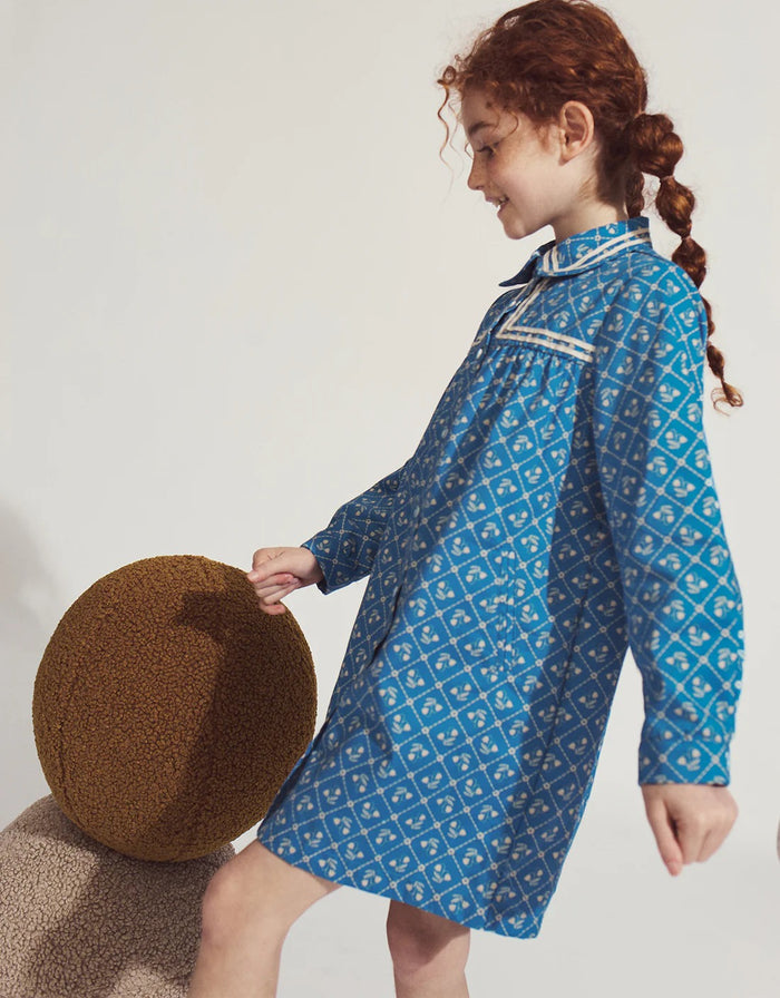 Lei Long Sleeve Dress With Contrast Tape Accent