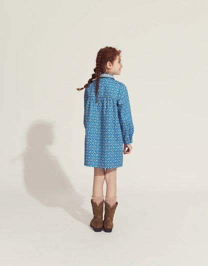 Lei Long Sleeve Dress With Contrast Tape Accent