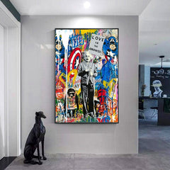 Love and Wisdom: Banksy's Einstein 'Love Is The Answer' Street Art