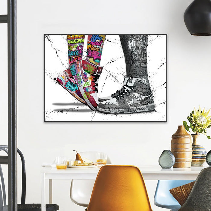 Love & Sneaker Fusion: Nike Jordan 1 OG Graffiti Splash