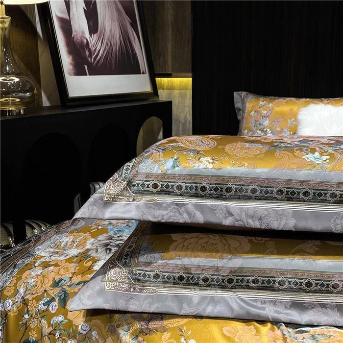 Luxurious and Stylish Jacquard Ultra Soft Cotton Duvet Cover Bedding Set