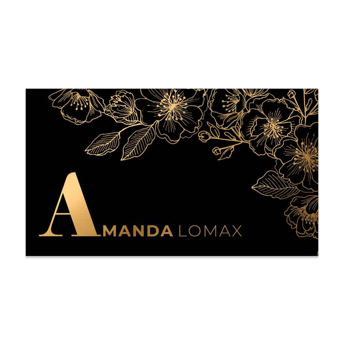 Luxurious Floral Business Card - XOXOKristen