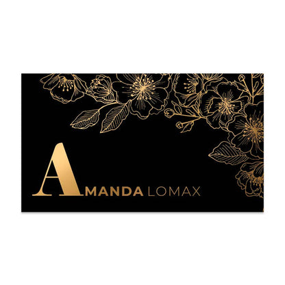 Luxurious Floral Business Card - XOXOKristen