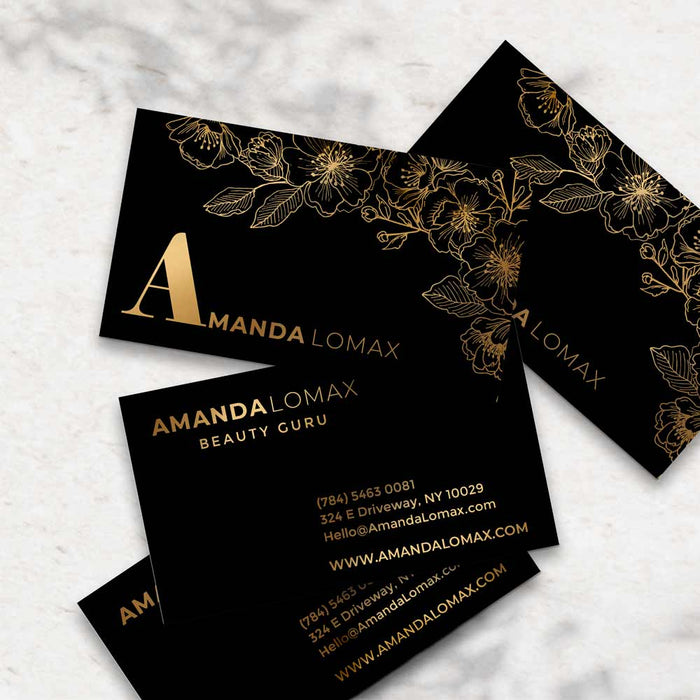 Luxurious Floral Business Card - XOXOKristen