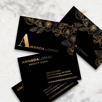 Luxurious Floral Business Card - XOXOKristen