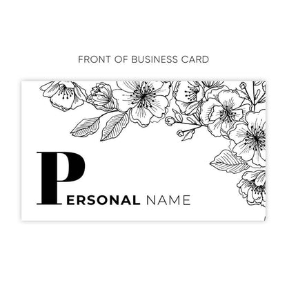 Luxurious Floral Business Card - XOXOKristen