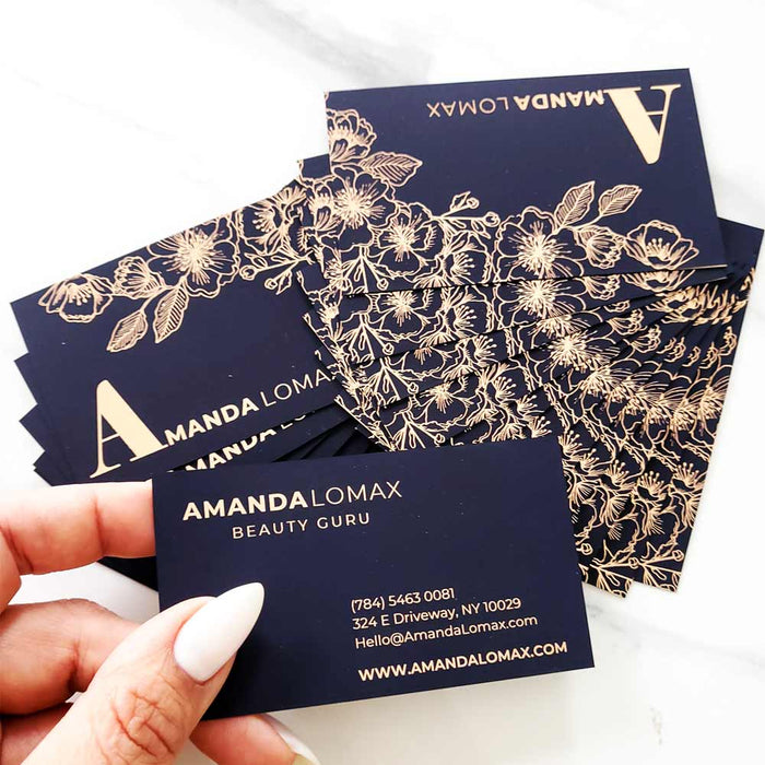 Luxurious Floral Business Card - XOXOKristen