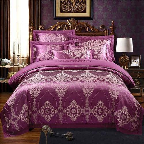 bedding set 4 / Flat sheet style / Queen size 4pcs