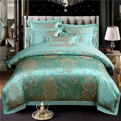 bedding set 6 / Flat sheet style / Queen size 4pcs
