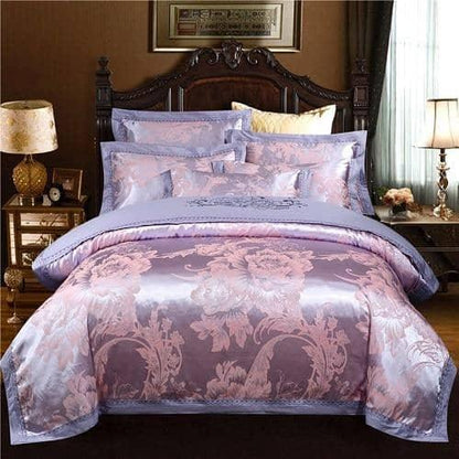 bedding set 7 / Flat sheet style / Queen size 4pcs