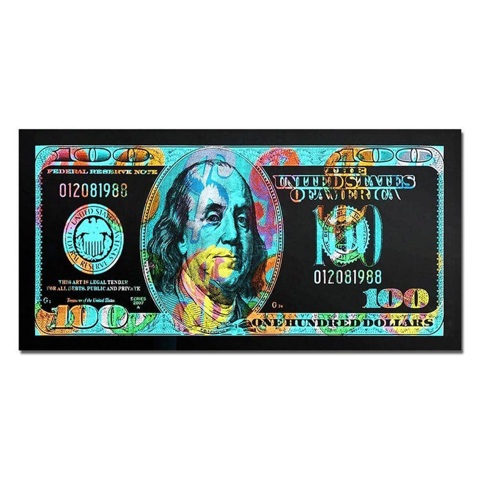 Money Hundred Dollars Canvas Print: A Bold Statement for Your Walls