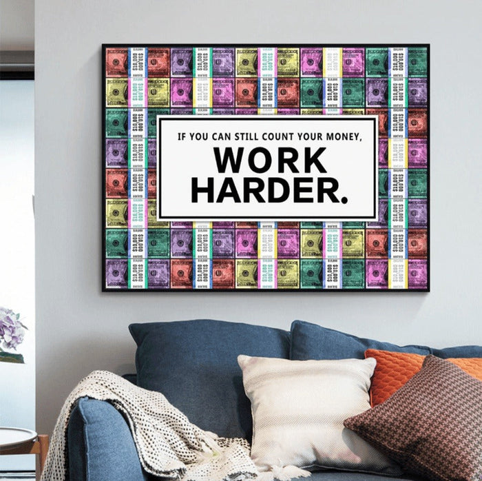 Money Motivation Inspirational Art: Fuel Your Ambition