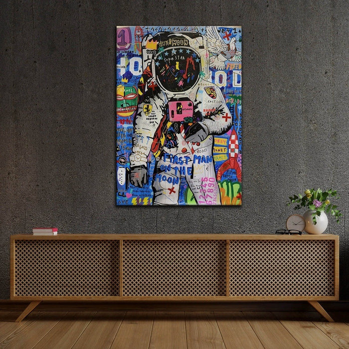 Moondance - First Man on the Moon Playful Graffiti
