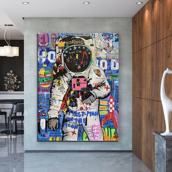 Moondance - First Man on the Moon Playful Graffiti