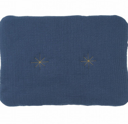 Muslin Pillow Dark Blue