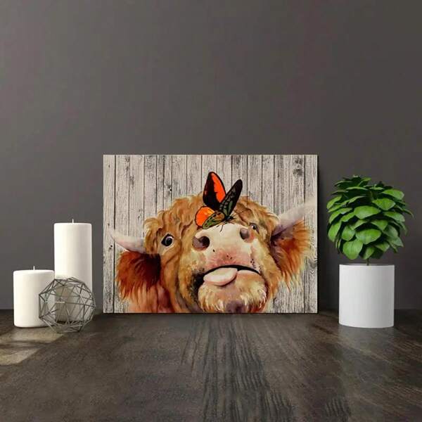Nature's Comedy: Butterfly and Cow Interaction Funny