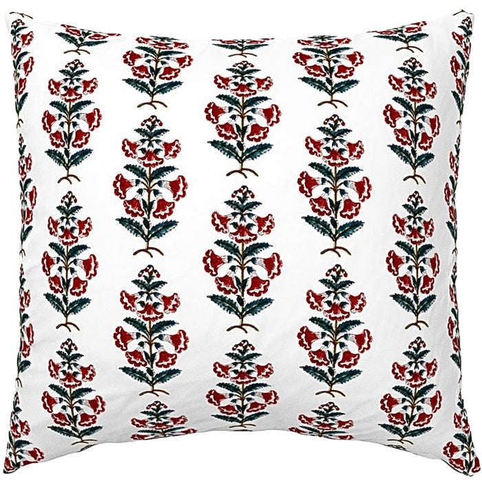 24x24 / Berry Red with Spruce Leaves