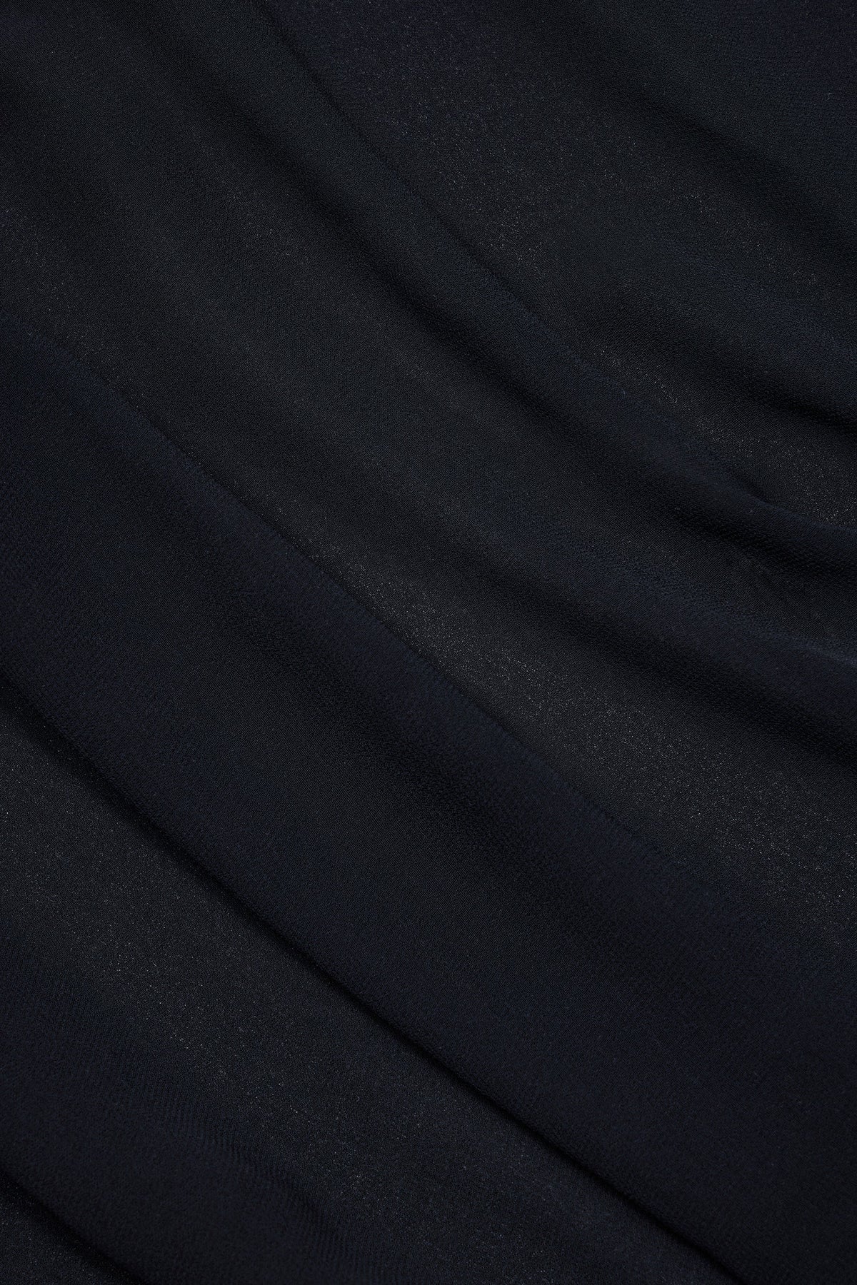 Cowl-Neck Mini Dress in Black
