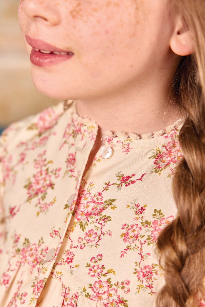 Pivoine Short Sleeve Dress Sunday Flowers