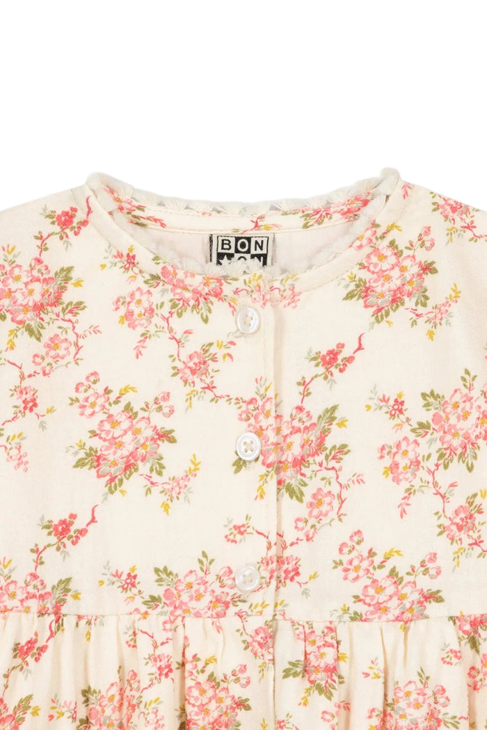 Pivoine Short Sleeve Dress Sunday Flowers