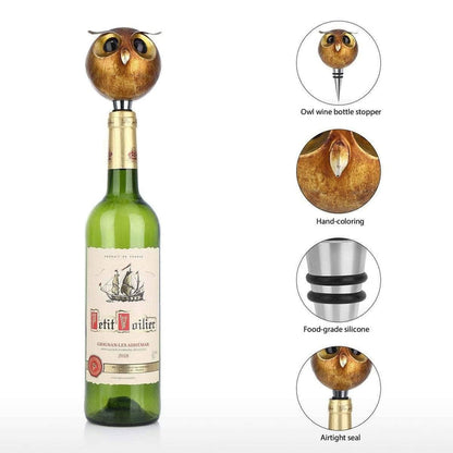 Playful Wine Bottle Cork Stopper -Whimsical Wine Accessory