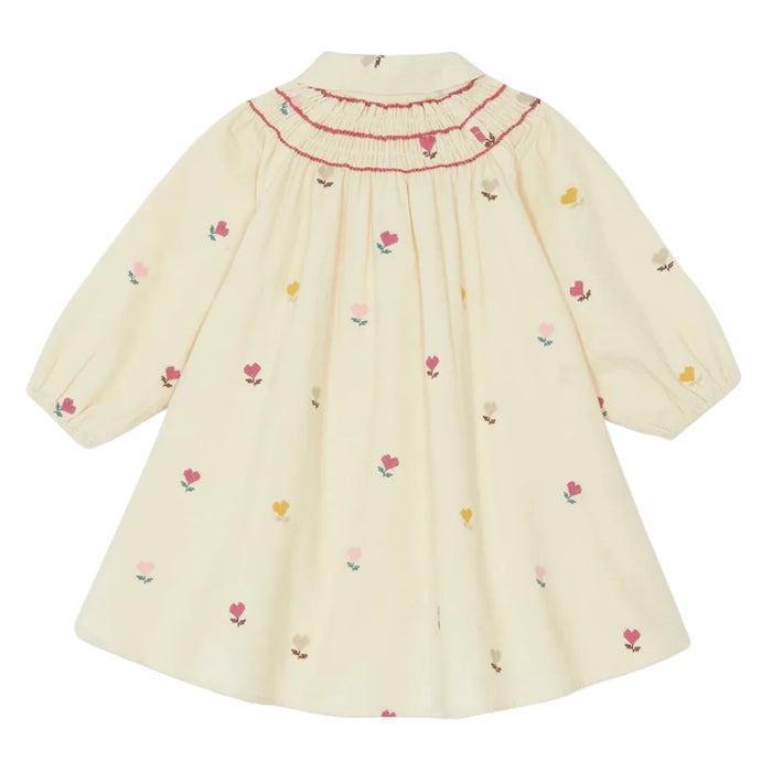 Poupe BB Short Sleeve Dress Coeur Flower