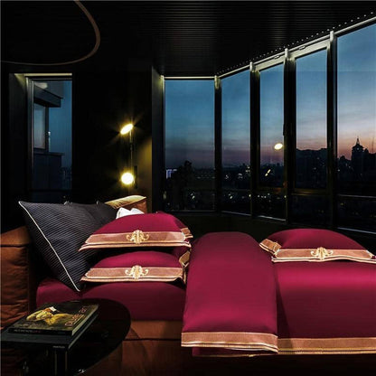 Premium Luxury 1000TC Egyptian Cotton Duvet Cover set - Luxurious Bedding