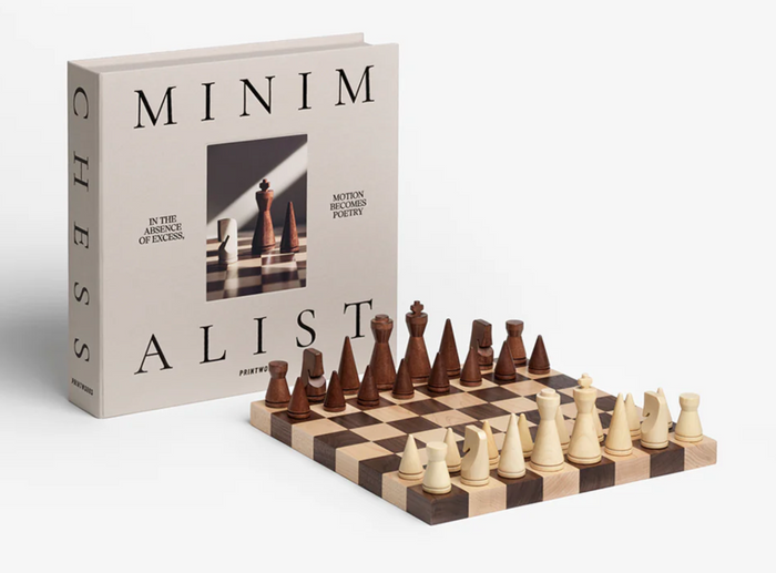 PRINTWORKS - THE MINIMALIST - WOOD CHESS SET
