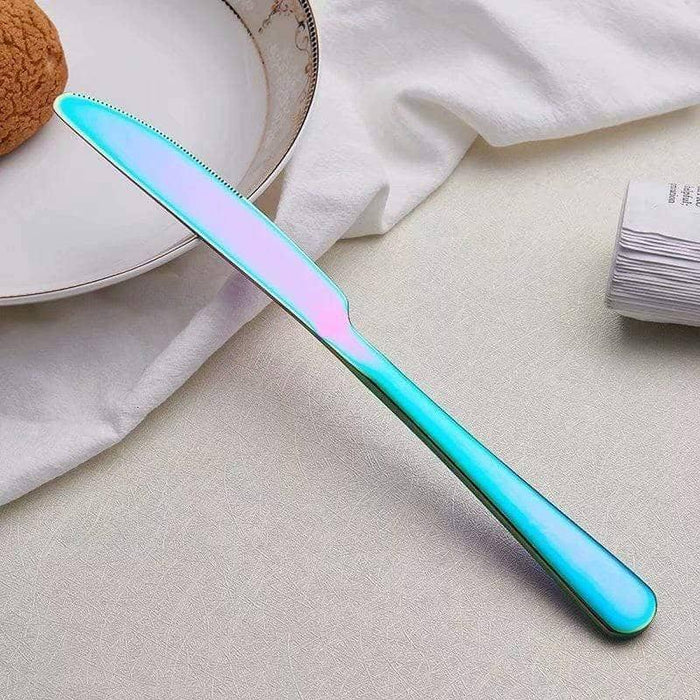 Rainbow Dining Cutlery Set: Colorful and Vibrant Fork & Knife Flatware