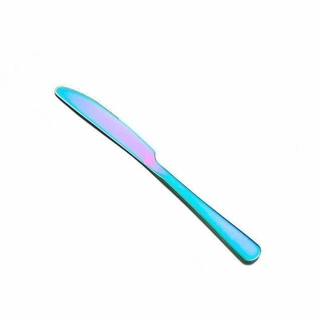 Rainbow Dining Cutlery Set: Colorful and Vibrant Fork & Knife Flatware