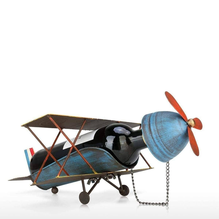 Retro Airplane Wine Holder - Vintage Playfulness