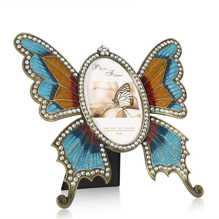 Rhinestone Ellipse Picture Frame - Glamorous Elegance
