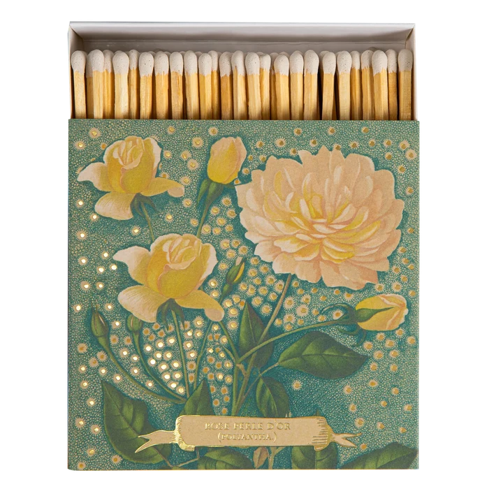 Rose Perle d'or Square Safety Matches Eleish Van Breems Home