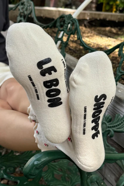 Ruffled Hugger Crew Socks