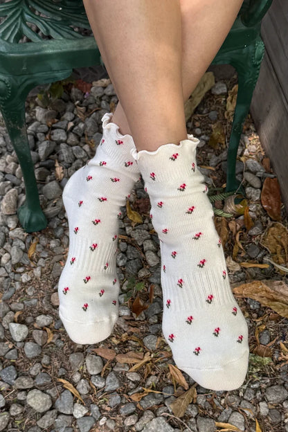 Ruffled Hugger Crew Socks